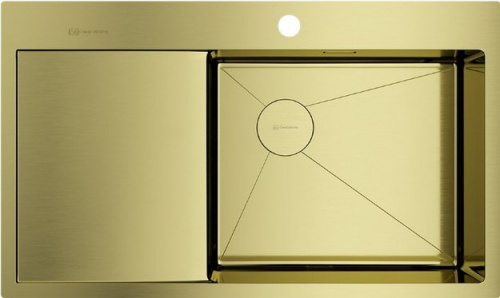 Мойка Omoikiri AKISAME 86 SIDE LG-R светлое золото крыло слева Мойка Omoikiri AKISAME 86 SIDE LG-R светлое золото крыло слева
