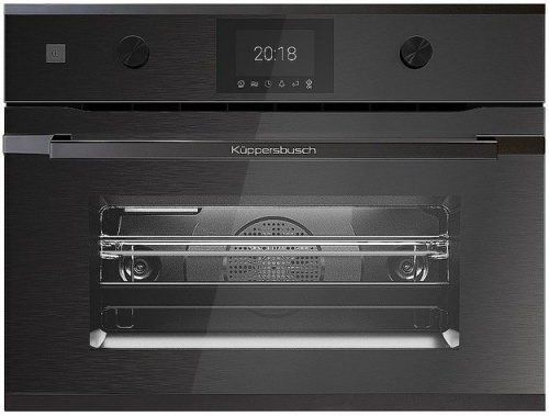 Компактный духовой шкаф с микроволнами Kuppersbusch CBM 6350.0 GPH 2 Black Chrome